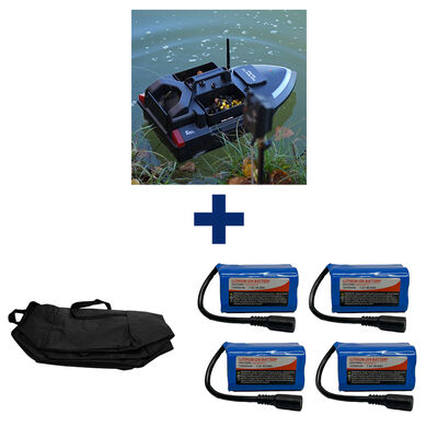 Pack Dark Water NG Boat + 4 Batterie 12000 mAh + SAC - Appâts / Bateaux amorceur / Spodding | Pacific Pêche