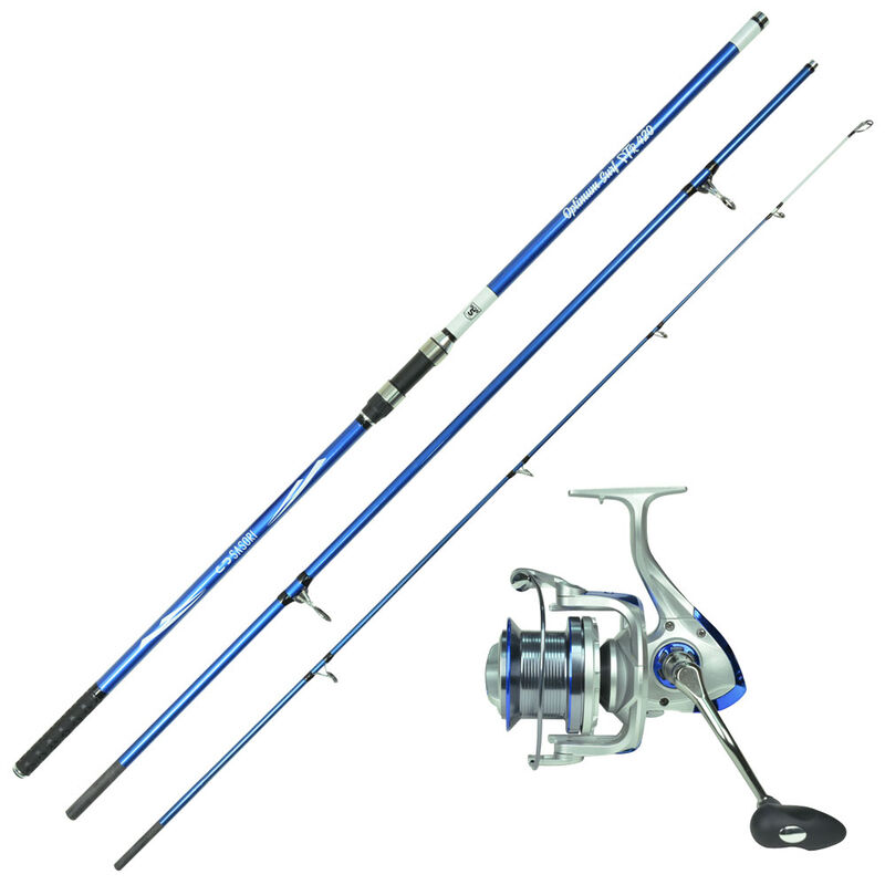 Ensemble surfcasting canne optimum surf ftr 4.20m + x3 surf 9000 - Packs et ensembles | Pacific Pêche