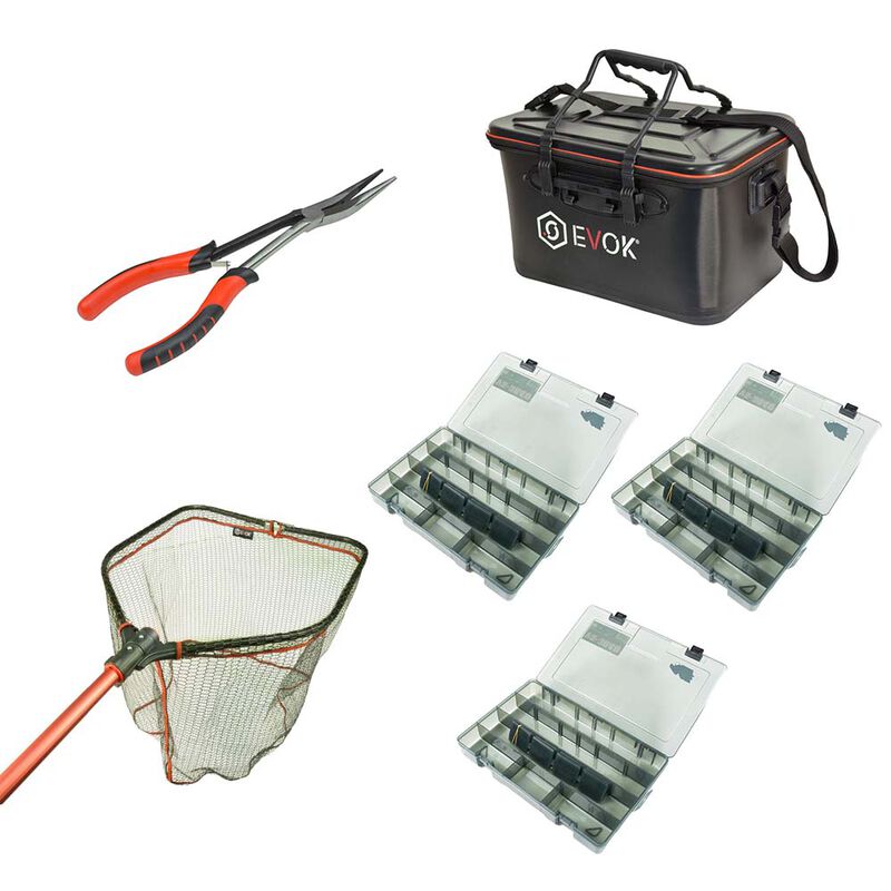 Bakkan Evok + 3 Boîtes Versus + Epuisette + Pince Offerte - Packs et ensembles | Pacific Pêche