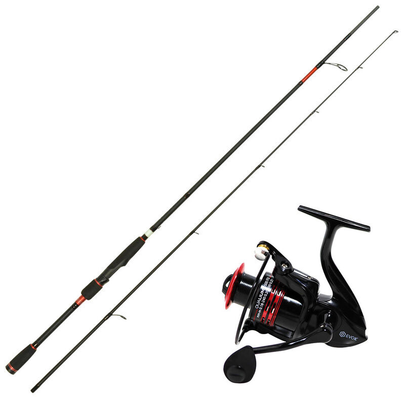 Canne Spinning Evok Qualium 702MS 2.10m, 7-21g + Moulinet Qualium 2500FD - Packs et ensembles | Pacific P&ecirc;che