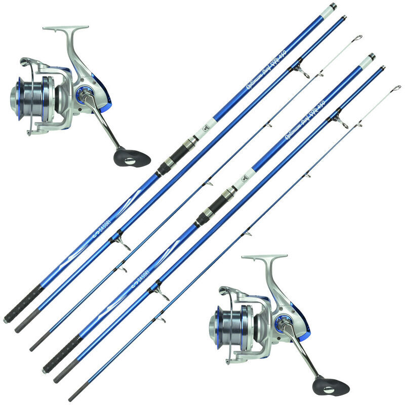 Pack surfcasting 2 cannes optimum surf + 2 moulinets x3 9000 sw - Packs et ensembles | Pacific Pêche