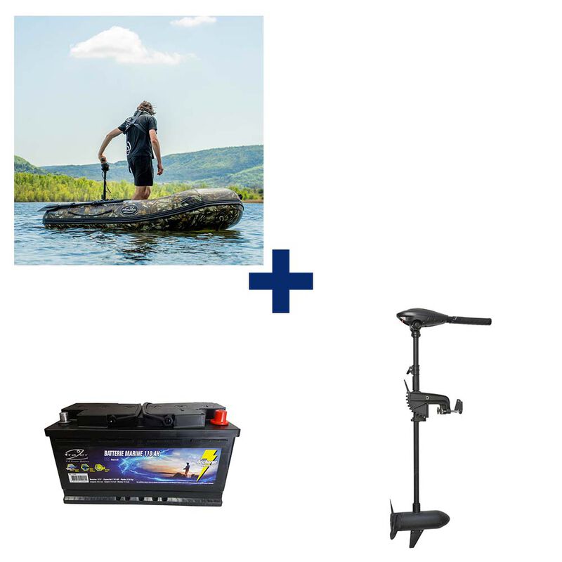 Pack Kommando 270 + Moteur 55 Lbs + Batterie - Packs | Pacific Pêche