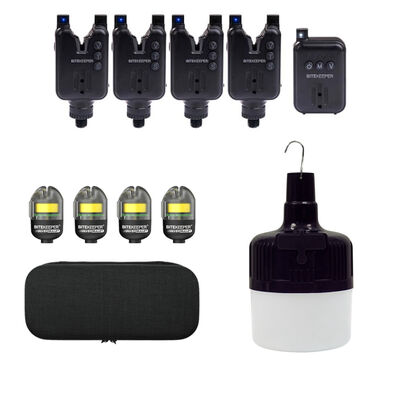 Pack Bite Keeper Black 4+1 + Firefly Biwy Light + 4 Silver Bullet Bobbin - Détections | Pacific Pêche