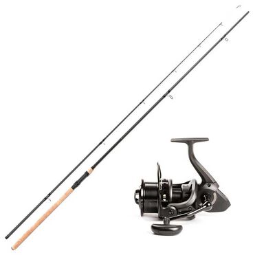 Ensemble Barbel Team France Canne 3.60m 2lbs + Moulinet - Cannes feeder | Pacific Pêche