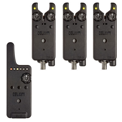 Pack 3 détecteurs carpe delkim txi-d + centrale rx-d (jaune) - Détections | Pacific Pêche