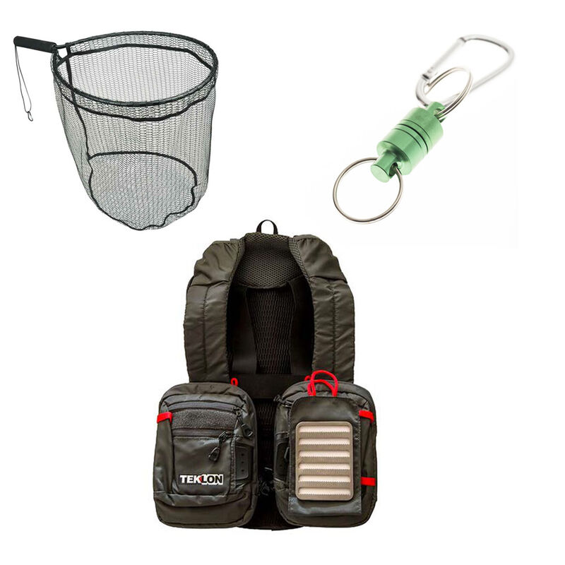 Pack Chest Pack Grauvell Teklon Parkour + &Eacute;puisette Raquette Silverstone + Clip Magn&eacute;tique - Packs | Pacific P&ecirc;che