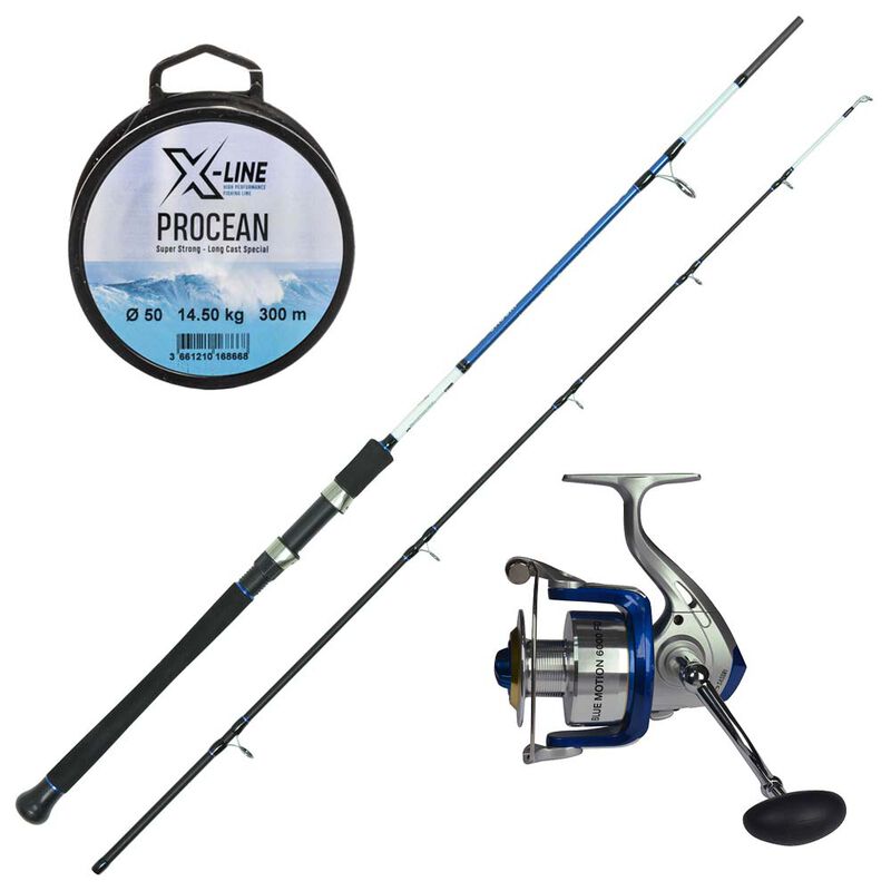 Pack bateau Optimum Boat 1.90m + Blue motion + nylon 300m - Packs et ensembles | Pacific P&ecirc;che