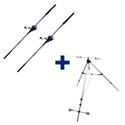 Pack 2 Combos Telesurf 3m90 + Trepied - Packs et ensembles | Pacific P&ecirc;che