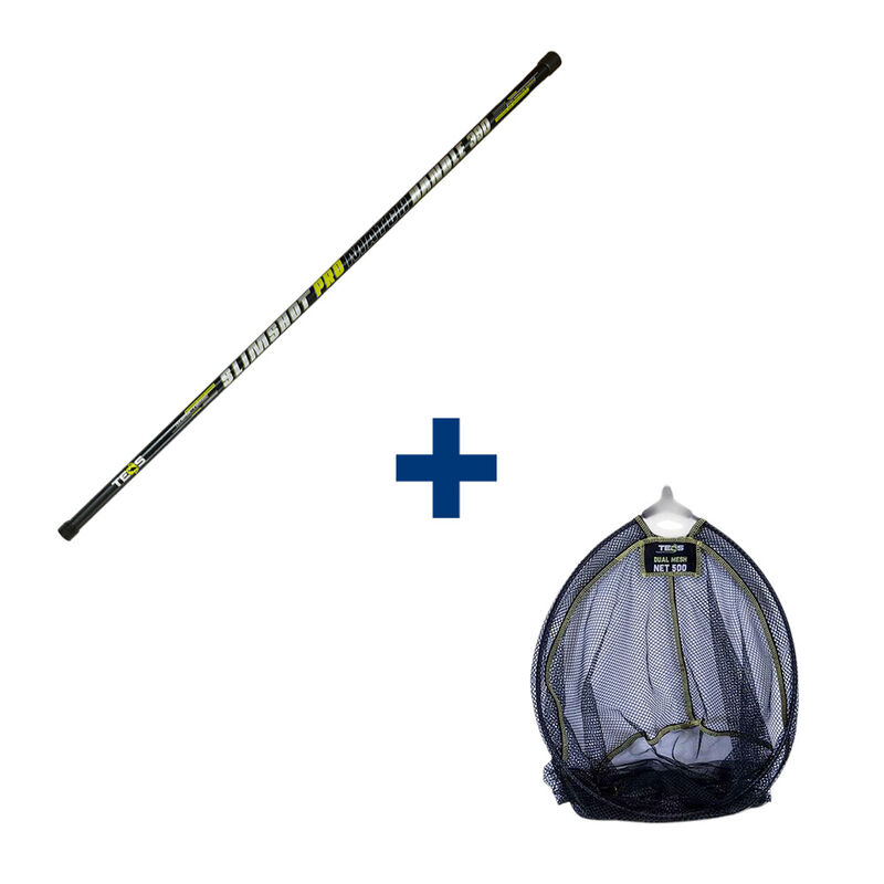 Ensemble Teos Epuisette Slimshot Match 390 + Tele Dual 500 - Ensembles | Pacific P&ecirc;che