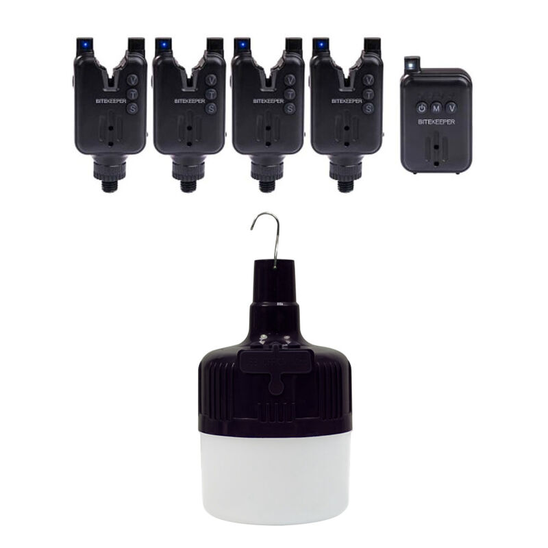 Pack Bite Keeper Black 4+1 +Firefly Biwy Light - Détections | Pacific Pêche