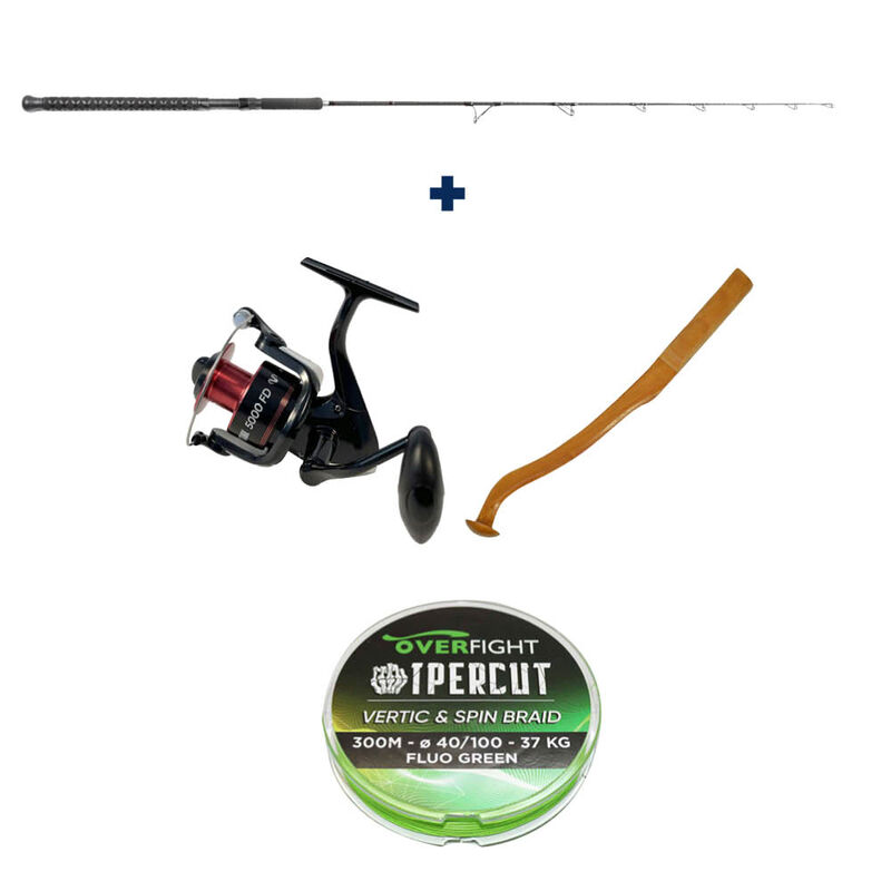 Pack Vertical Tank + Moulinet 5000 FD + Tresse + Clonk - Packs et ensembles | Pacific Pêche