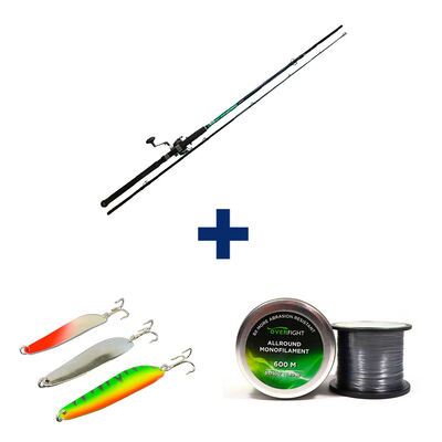 Pack Tank Heavy Spin + Monofilament + Leurre - Packs et ensembles | Pacific Pêche