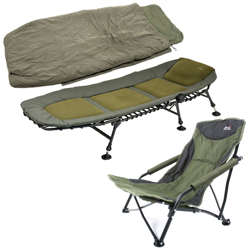 Pack Mack2 Stormer Bedchair + Air Tech Sleeping Bag S3 + Guest Chair - Packs | Pacific Pêche