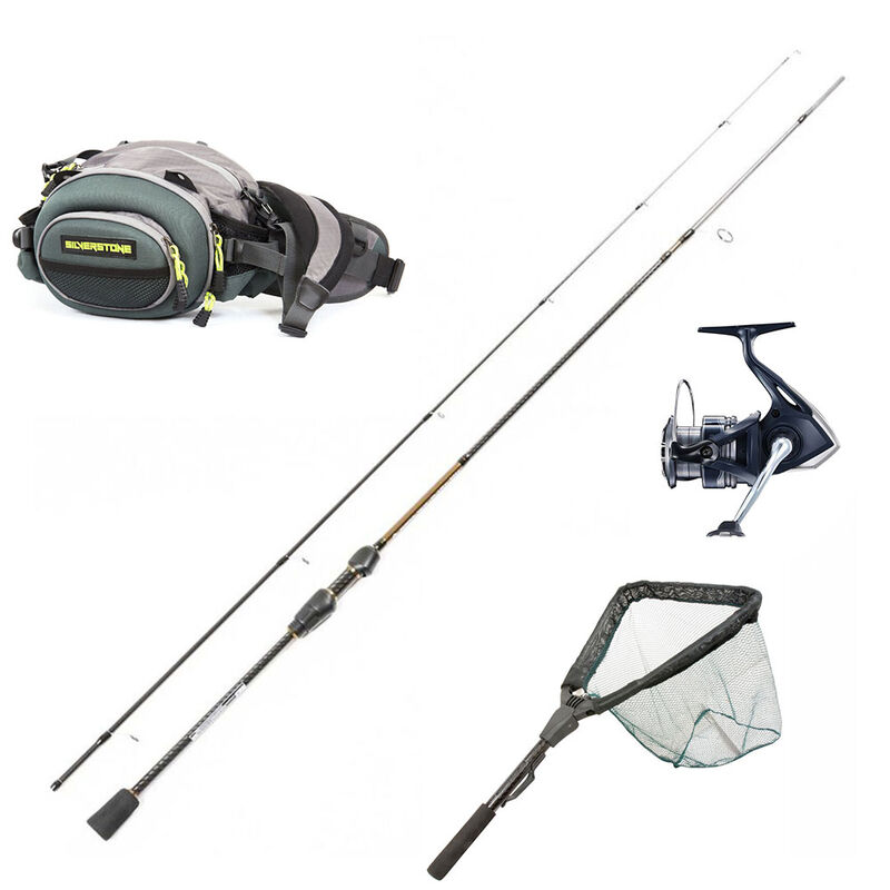 Invictus 2m17, 5-14g + Catana 1000FE + Chestpack Silverstone + Epuisette - Packs et ensembles | Pacific P&ecirc;che