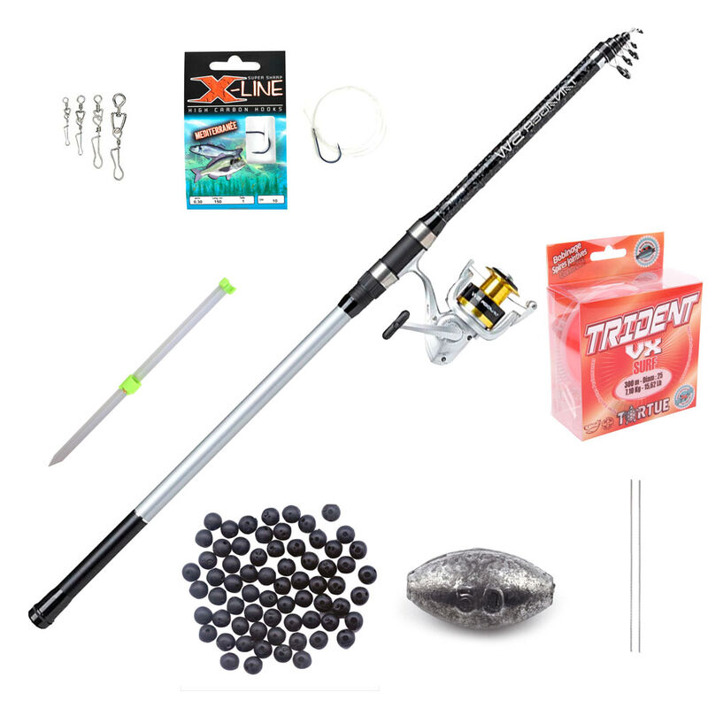 Pack Surf M&eacute;diterran&eacute;e Tanager Pro 4m 80/150gr - Packs et ensembles | Pacific P&ecirc;che