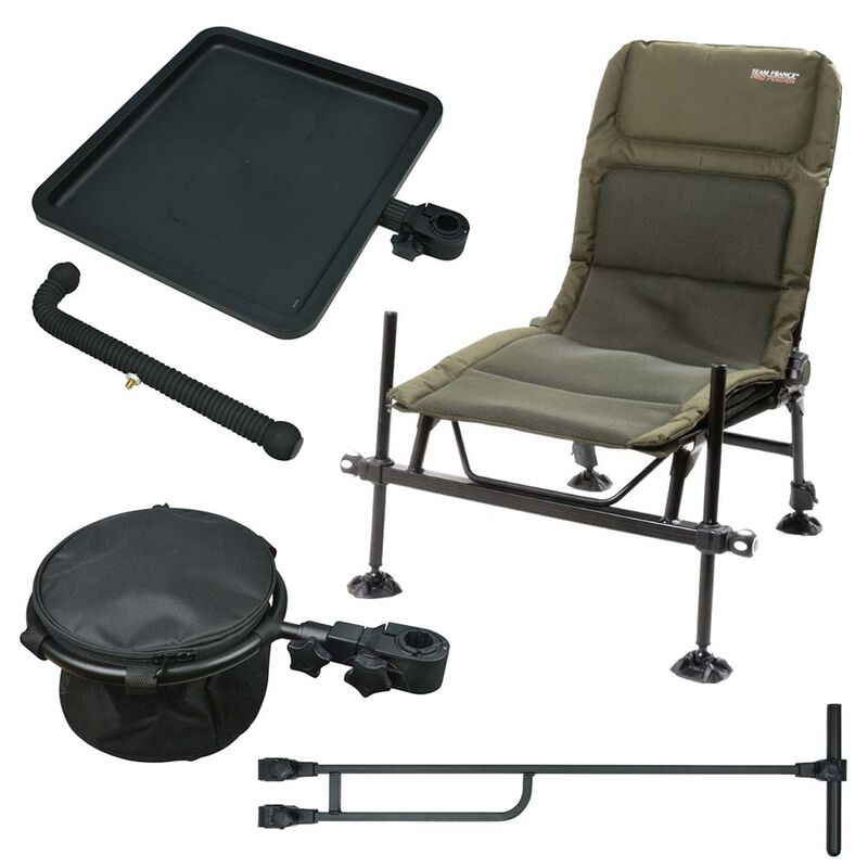 Pack Chaise Feeder + Support Coudé + Support Feeder Pro + Desserte + Support bac - Pack feeder | Pacific Pêche