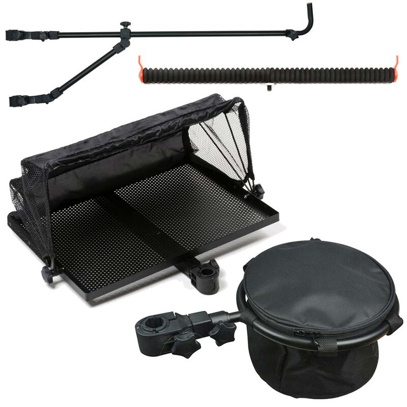 Pack feeder support double Multi D + Support bac + Support cranté 50cm + desserte - Pack feeder | Pacific Pêche