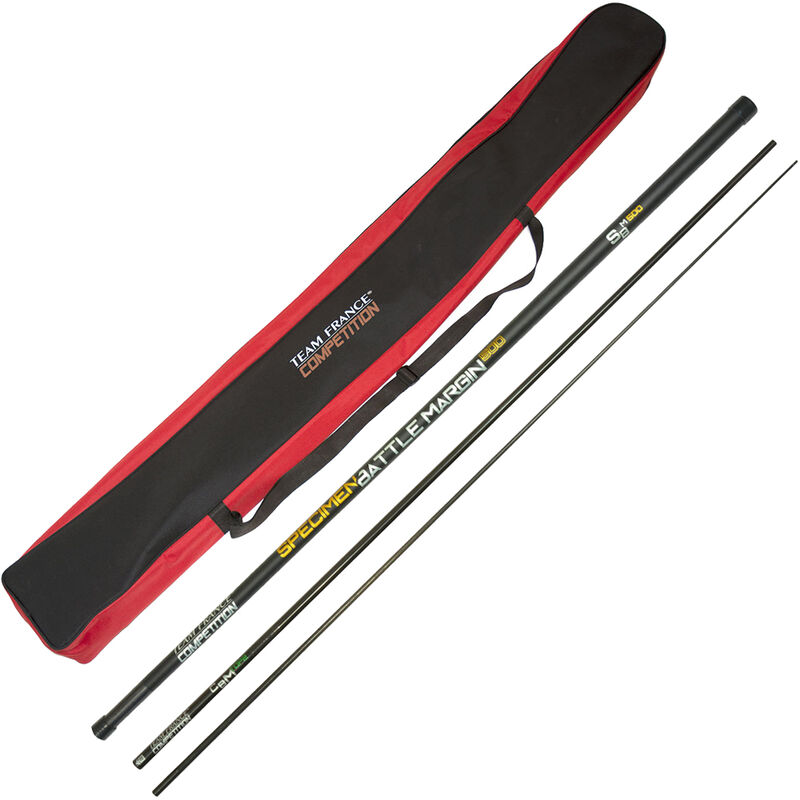 PACK CARP BATTLE MARGIN 7.50m Team France + top kits + fourreau - Tous nos packs | Pacific P&ecirc;che