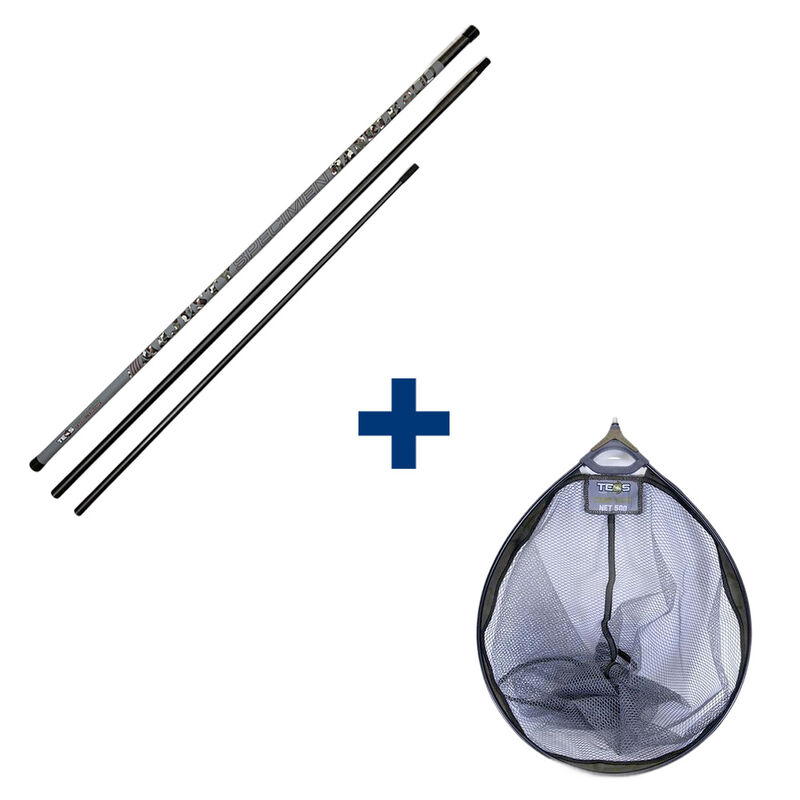 Ensemble Teos Epuisette Majesty Specimen 400 + Tele Carp Safe 500 - Ensembles | Pacific P&ecirc;che