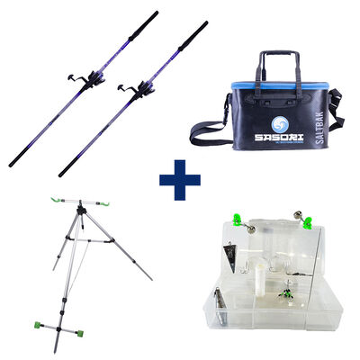 Pack Elementair Telesurf 390 M + Surf Box + Trepied Surf + Fourreau Surf + Baksalt - Packs et ensembles | Pacific P&ecirc;che