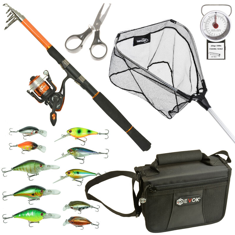 Pack complet Carnassier p&ecirc;che au leurre t&eacute;l&eacute;scopique 7-25g - Packs Spinning | Pacific P&ecirc;che