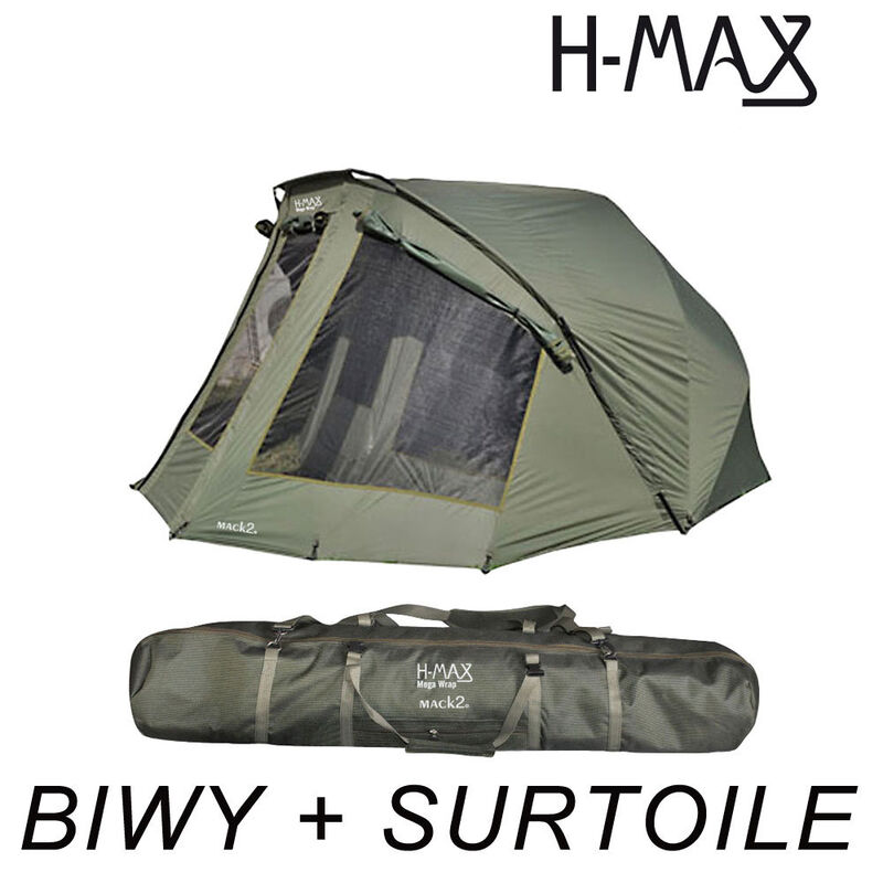 Pack biwy mack2 h-max avec surtoile - Bivouac Confort | Pacific Pêche