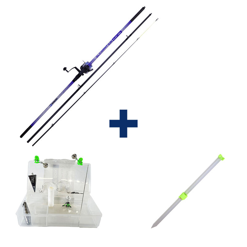 Pack Elementair Surf 420 + Surf Box + Pique Surf Alu 1 M - Packs et ensembles | Pacific Pêche