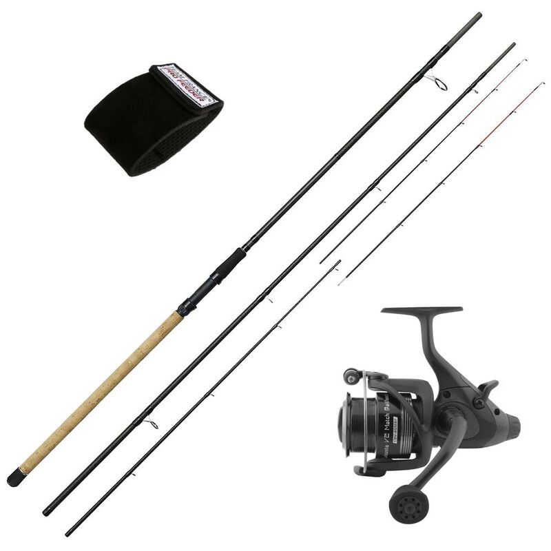 Pack feeder Canne Custom Black River 4.200m + moulinet carbonite + attache canne - Ensembles feeder | Pacific P&ecirc;che