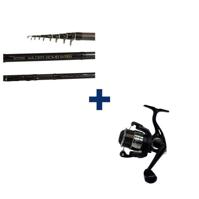 Ensemble WILDER BOMB EXTREM 30-80G +FIRST TROUT 2000 FD - Packs | Pacific P&ecirc;che