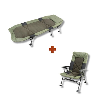 Pack Xanthor XS Bedchair + Levelchair - Bivouac Confort | Pacific Pêche