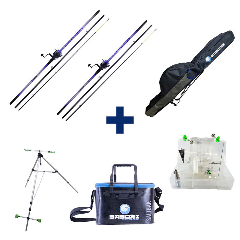 Pack Element Surf 450 + Surf Box + Trepied Surf + Fourreau Surf + Baksalt - Packs et ensembles | Pacific P&ecirc;che