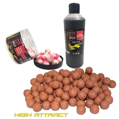 Pack week end mack2 HIGH ATTRACT Mega Crab 5kg + booster + popup - Packs | Pacific Pêche