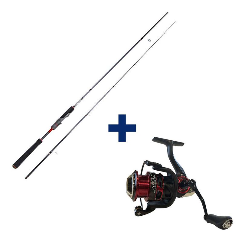 Pack Canne Evok Invictus V2 2.13m, 10-30g + Moulinet Invictus 2500Fd - Packs et ensembles | Pacific Pêche
