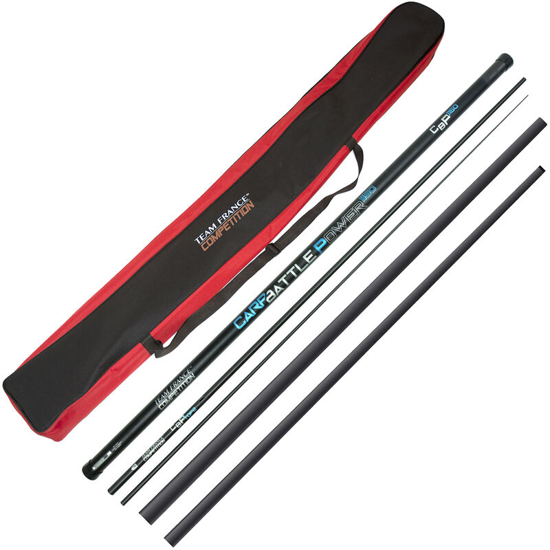 PACK CARP BATTLE POWER 11.50M Team France + kit + fourreau + kit coupelle - Packs | Pacific Pêche