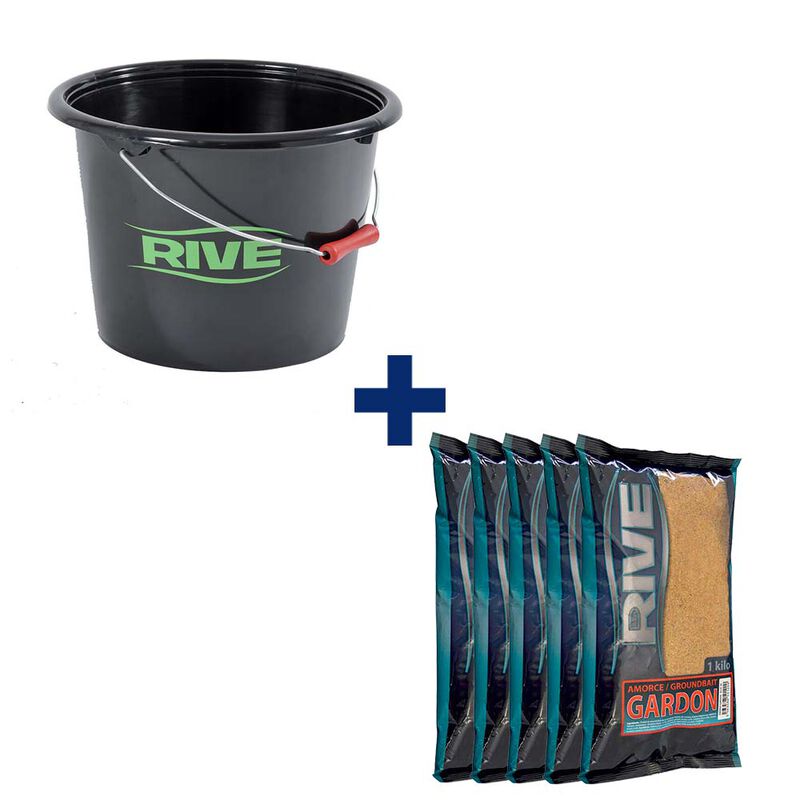 Pack Seau + 5kg d'Amorce Gardon - Packs | Pacific Pêche