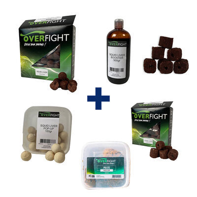 Pack Squid Liver &ndash; Boilies + Boost + Pop-Up + Pellets - Packs et ensembles | Pacific P&ecirc;che