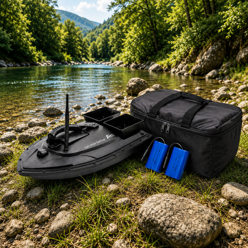 Pack Dark Water MK II + Sac + 2 Batteries Suppl&eacute;mentaires - App&acirc;ts / Bateaux amorceur / Spodding | Pacific P&ecirc;che