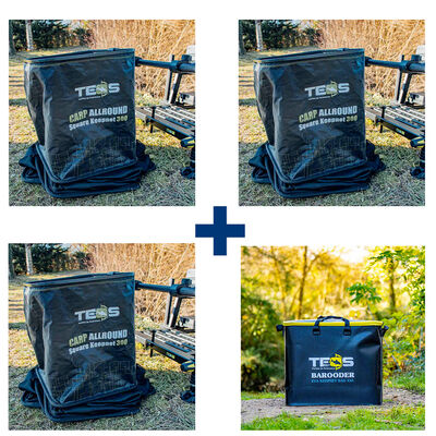 Ensemble Teos 3 Bourriches Carp Allround 300+ Sac - Ensembles | Pacific P&ecirc;che