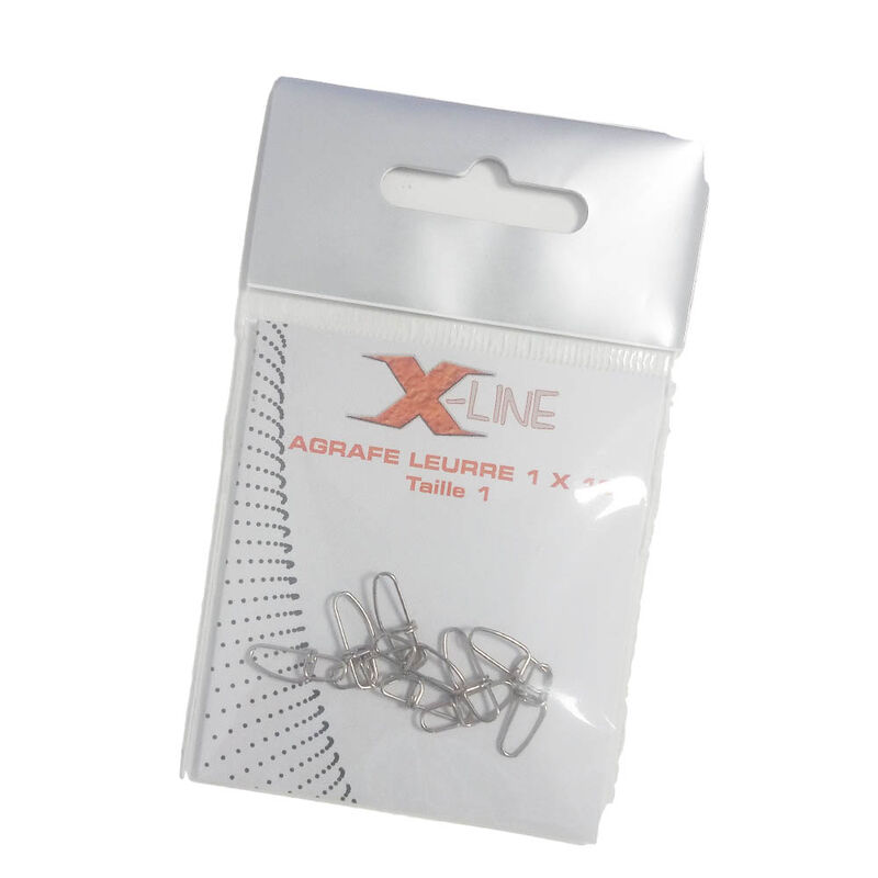 Agrafe X-Line Leurre Modèle 1 (x10) - Emerillons et Agrafes | Pacific Pêche
