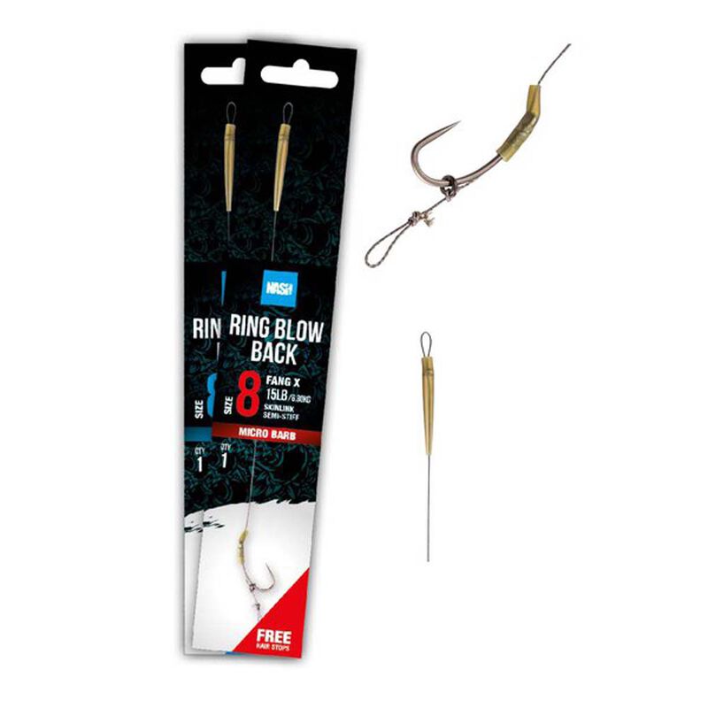 Bas De Ligne Nash Blow Black Rig Barbless - Bas de Ligne Montés | Pacific Pêche