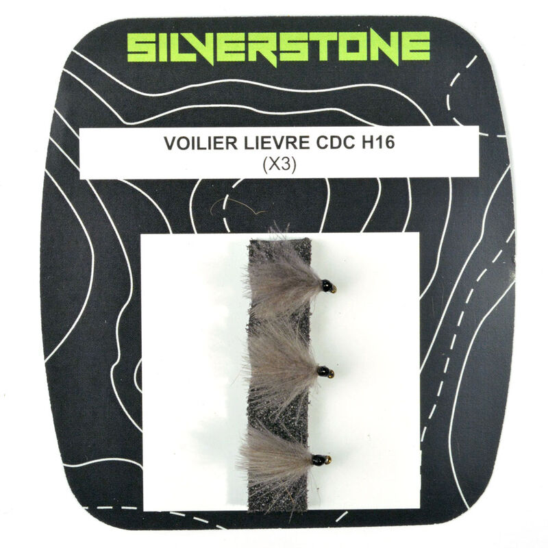 Mouche sèche silverstone voilier lièvre cdc (x3) - Sèches | Pacific Pêche
