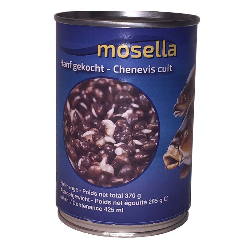 Chenevis Cuit Nature Mosella - 425ml - Graines Prêt à Pêcher | Pacific Pêche