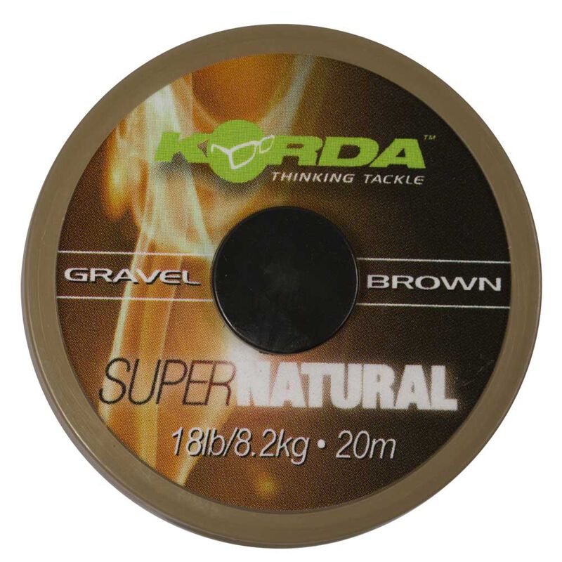 Tresse &agrave; bas de ligne carpe korda super natural 25lbs - Tresse BDL | Pacific P&ecirc;che