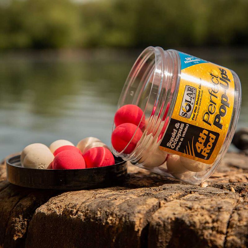 Bouillettes flottantes carpe solar pink and white squid pop ups - Flottantes | Pacific P&ecirc;che