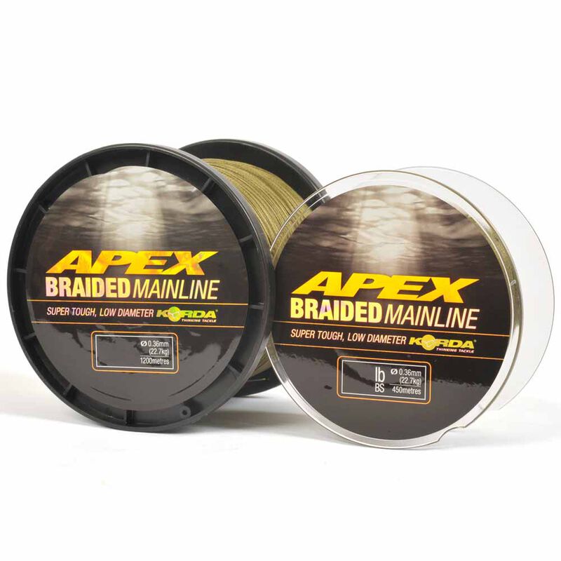 Tresse carpe korda apex braided mainline 1200m - Tresse | Pacific P&ecirc;che