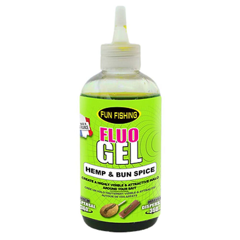 Additif Liquide Fun Fishing Fluo  Booster Gel Hemp & Bun Spice 100ml - Additifs | Pacific P&ecirc;che