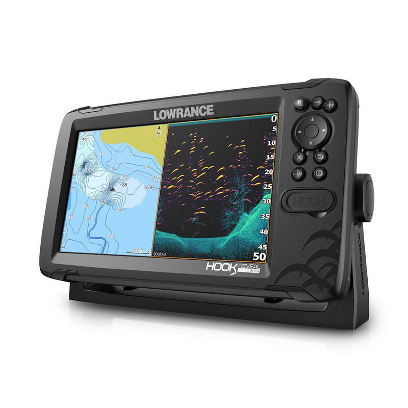 Sondeur Lowrance Hook Reveal Combiné 9" avec Sonde TripleShot - Sondeurs | Pacific Pêche