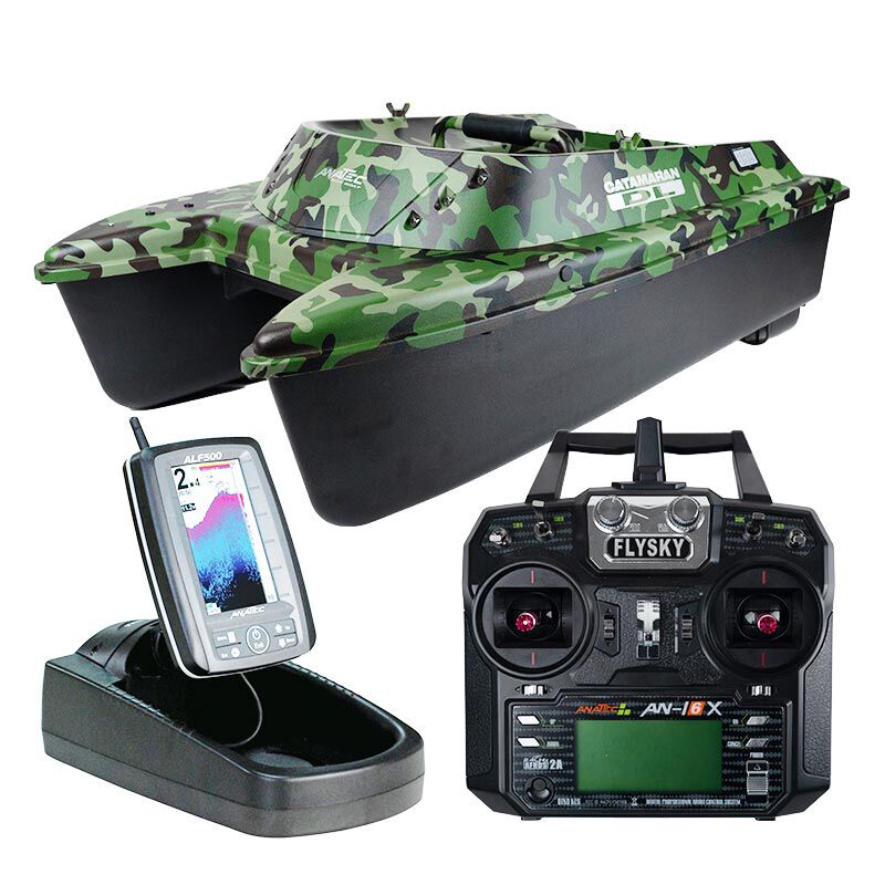 Bateau Amorceur Anatec Catamaran Forest + T&eacute;l&eacute;commande AN-i6X + Sondeur ALF500 - Bateaux Amorceurs | Pacific P&ecirc;che