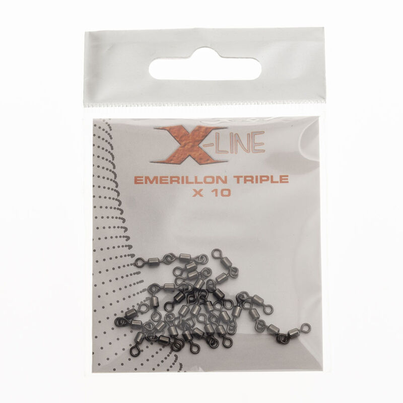 Émerillon triple carnassier x-line (x10) - Emerillons pêche en