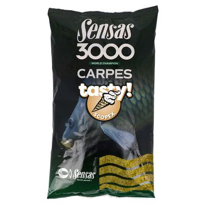 Amorce Sensas 3000 CARP TASTY SCOPEX 1KG - Amorces | Pacific Pêche